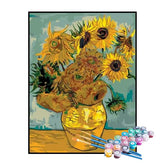 Kit de Pintura Numerada - Girassóis de Van Gogh