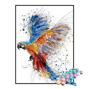 Kit de Pintura Numerada - Arara Azul