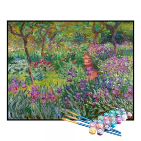 Kit de Pintura Numerada - O Jardim do Artista em Giverny, Claude Monet (KIT PROMOCIONAL)