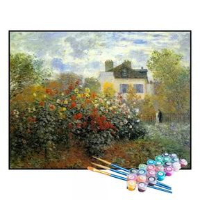Kit de Pintura Numerada - Casa Entre Flores (KIT PROMOCIONAL)