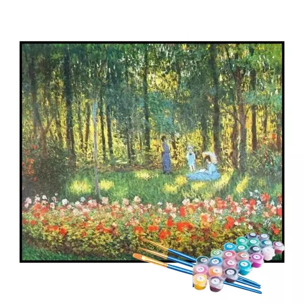 Kit de Pintura Numerada - Piquenique no Bosque (KIT PROMOCIONAL)