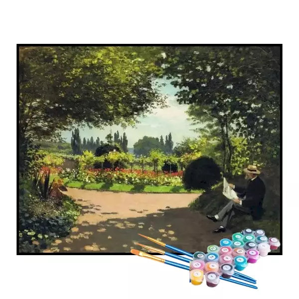 Kit de Pintura Numerada - Jardim com Casais Cortejando (Square Saint-Pierre), Vincent van Gogh (KIT PROMOCIONAL)