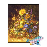 Kit de Pintura Numerada - Jardim Dourado (KIT PROMOCIONAL)