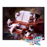 Kit de Pintura Numerada - Concerto dos Gatinhos (KIT PROMOCIONAL)