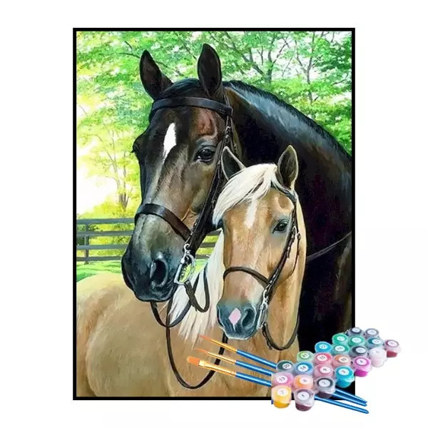 Kit de Pintura Numerada - Companheiros do Haras (KIT PROMOCIONAL)