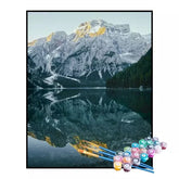 Kit de Pintura Numerada - Reflexo das Montanhas (KIT PROMOCIONAL)