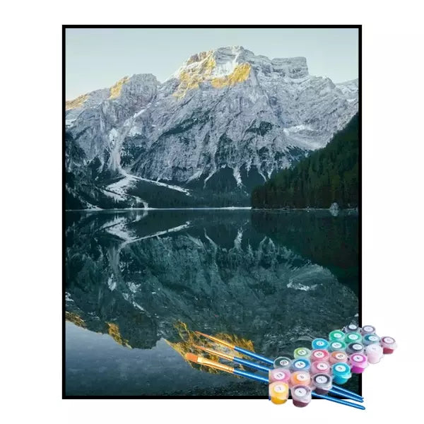 Kit de Pintura Numerada - Reflexo das Montanhas (KIT PROMOCIONAL)