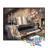 Kit de Pintura Numerada - Melodia à Luz das Velas (KIT PROMOCIONAL)