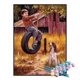 Kit de Pintura Numerada - Brincadeira na Fazenda (KIT PROMOCIONAL)