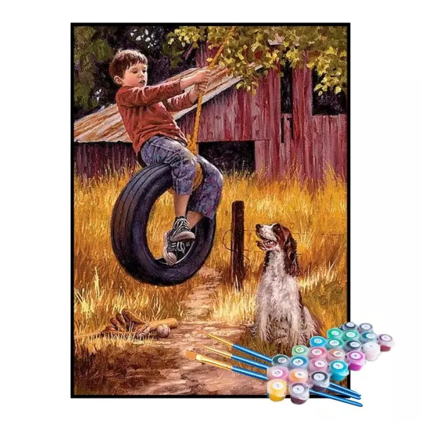 Kit de Pintura Numerada - Brincadeira na Fazenda (KIT PROMOCIONAL)