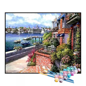 Kit de Pintura Numerada - Orla da Marina Florida (KIT PROMOCIONAL)