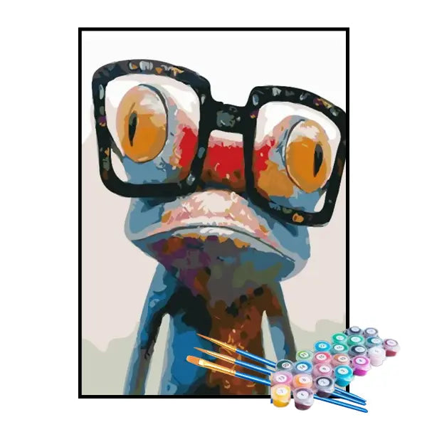 Kit de Pintura Numerada - Sapo com Óculos