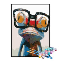 Kit de Pintura Numerada - Sapo com Óculos