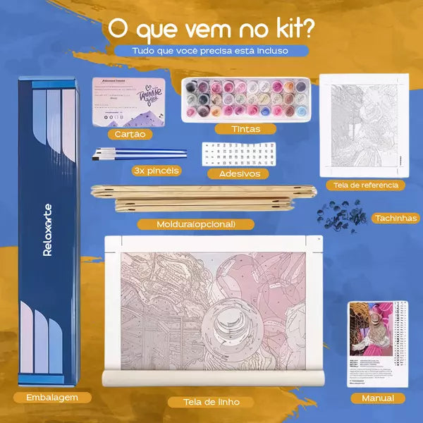Kit de Pintura Numerada - Amendoeira em Flor, Van Gogh 2