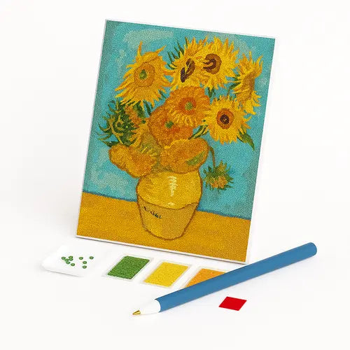 Kit de Pintura com Diamantes - Girassóis de Van Gogh