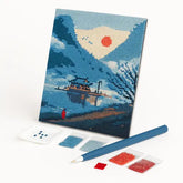 Kit de Pintura com Diamantes - Ilha da Paz