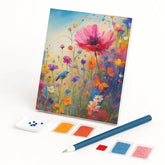 Kit de Pintura com Diamantes - Jardim de Plantas Coloridas