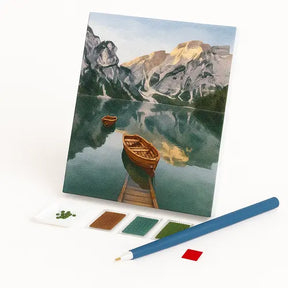 Kit de Pintura com Diamantes - Lago nas Cordilheiras