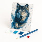 Kit de Pintura com Diamantes - Lobo em Movimento