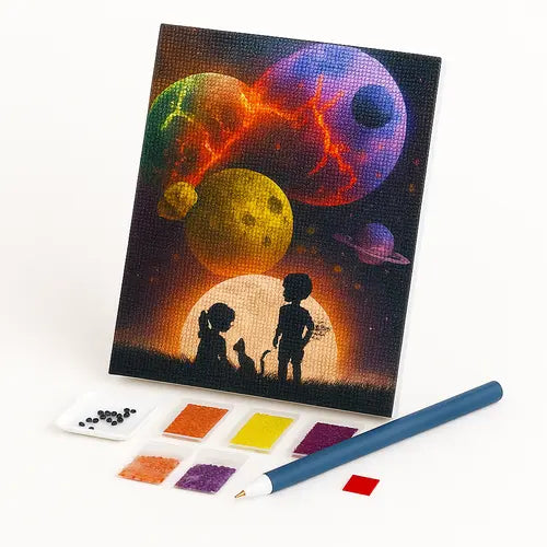 Kit de Pintura com Diamantes - Meu Primeiro Amor