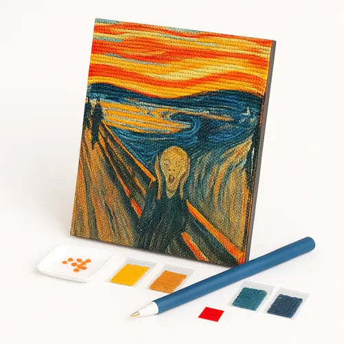 Kit de Pintura com Diamantes - O Grito