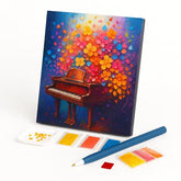 Kit de Pintura com Diamantes - Piano Florido
