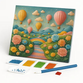 Kit de Pintura com Diamantes - O Caminho da Alegria