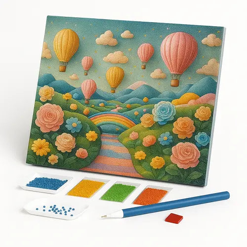 Kit de Pintura com Diamantes - O Caminho da Alegria