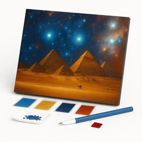 Kit de Pintura com Diamantes - Pirâmides no Universo