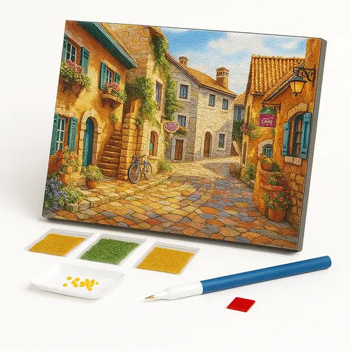 Kit de Pintura com Diamantes - Vilarejo