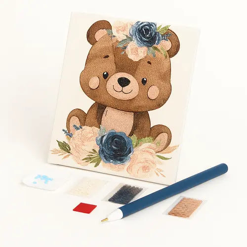 Kit de Pintura com Diamantes - Ursinho