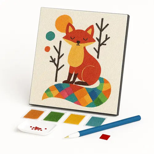 Kit de Pintura com Diamantes - A Pequena Raposa