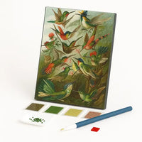 Kit de Pintura com Diamantes - Beija-flores de Ernst Haeckel