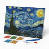 Kit de Pintura com Diamantes - A Noite Estrelada, Van Gogh