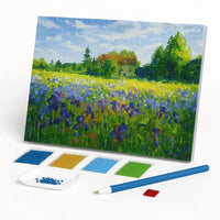 Kit de Pintura com Diamantes - Campo Florido
