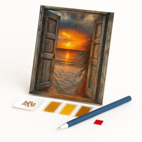 Kit de Pintura com Diamantes - Porta à Beira-Mar