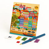 Kit de Pintura com Diamantes - Prédios Coloridos