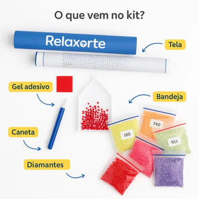 Kit de Pintura com Diamantes - A Noite Estrelada, Van Gogh